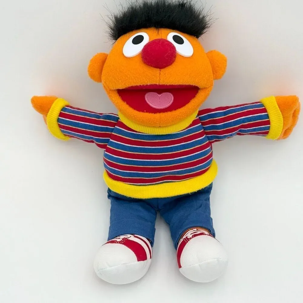 Sesame Street Plush Ernie SeaWorld Busch Gardens Souvenir Stuffed Animal 13”